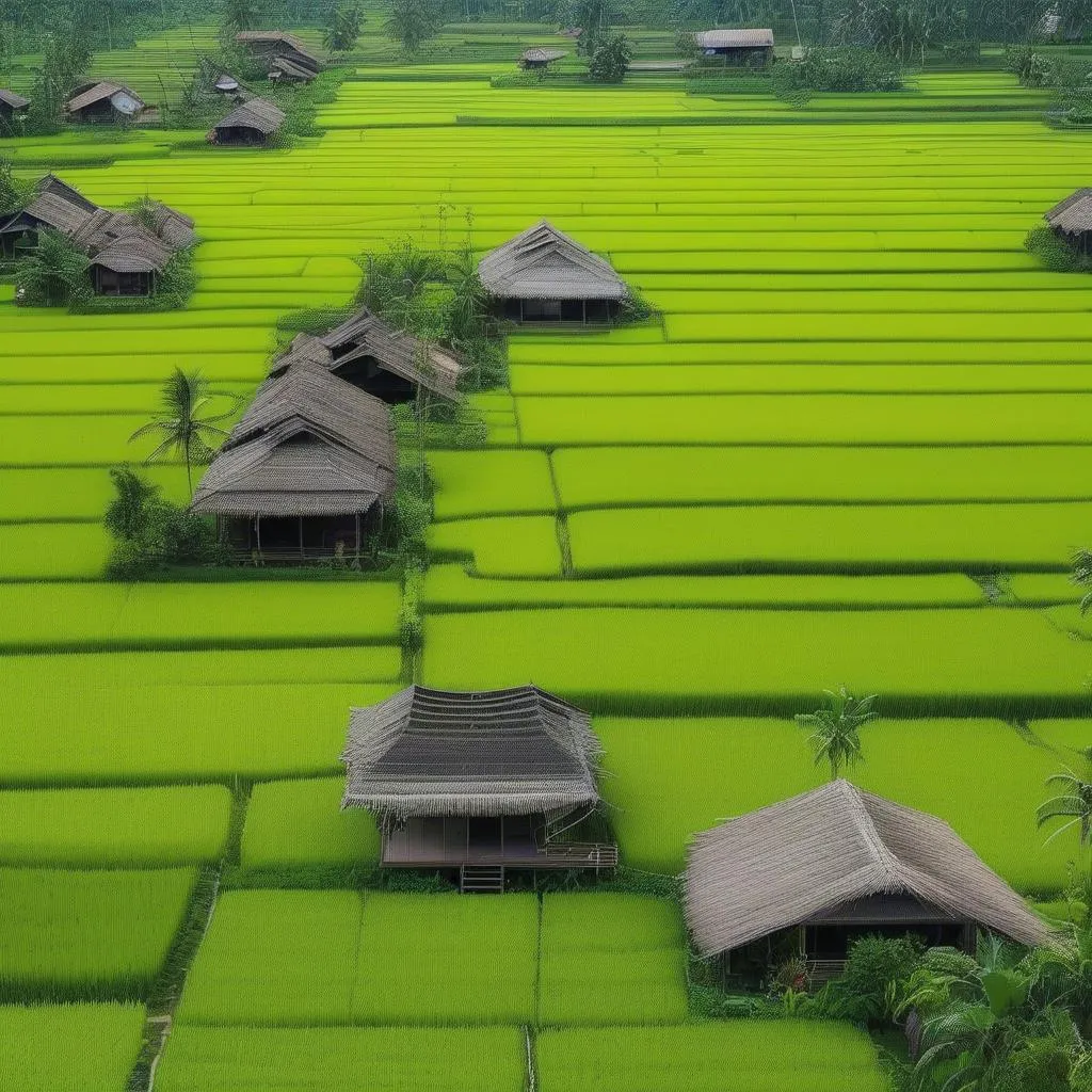 rice paddies