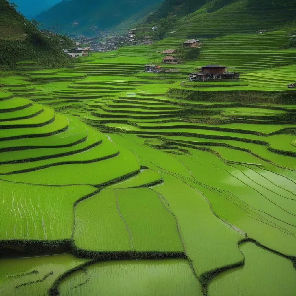 Rice terraces in Sapa