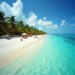 Riviera Maya Beach with Turquoise Water