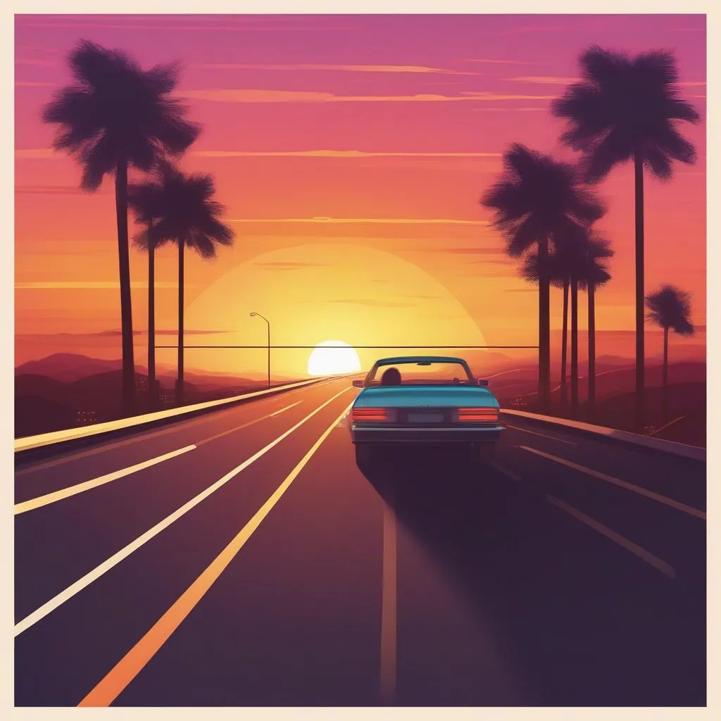 Sunset Road Trip