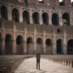 Tourist at the Colosseum