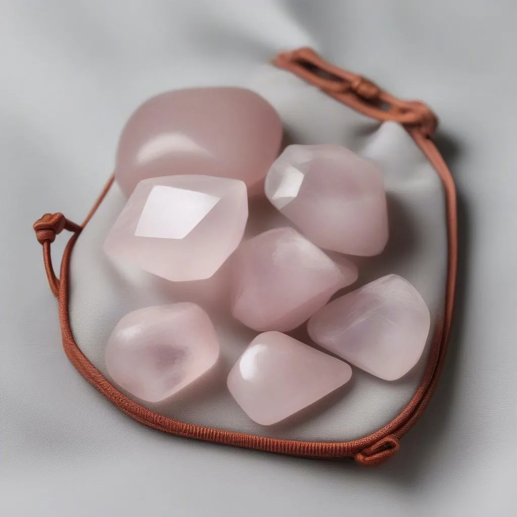 Rose Quartz Travel Amulet