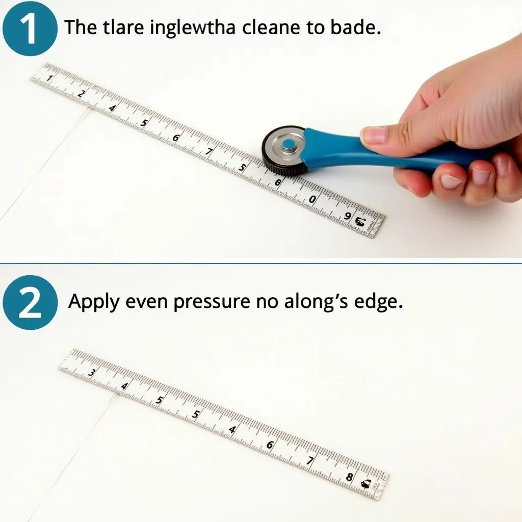  Using a Rotary Cutter and Ruler for Precise Cuts 