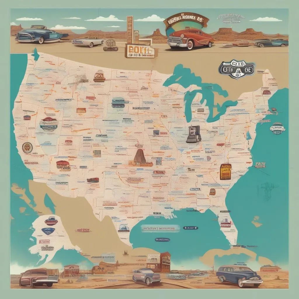 Route 66 Map