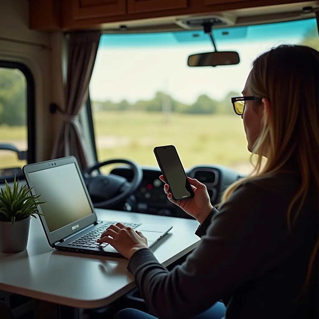 Using a mobile hotspot in an RV