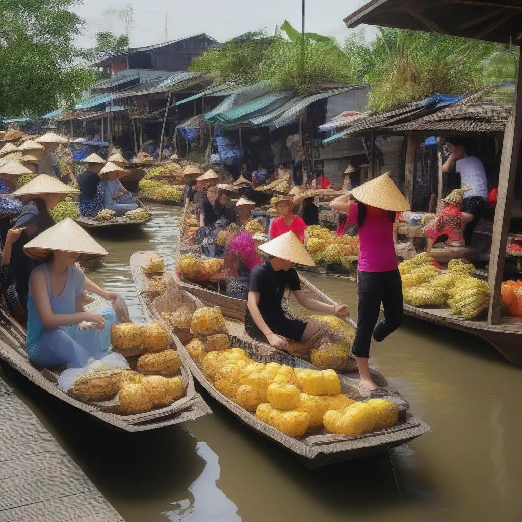 Mekong Delta Floating Market