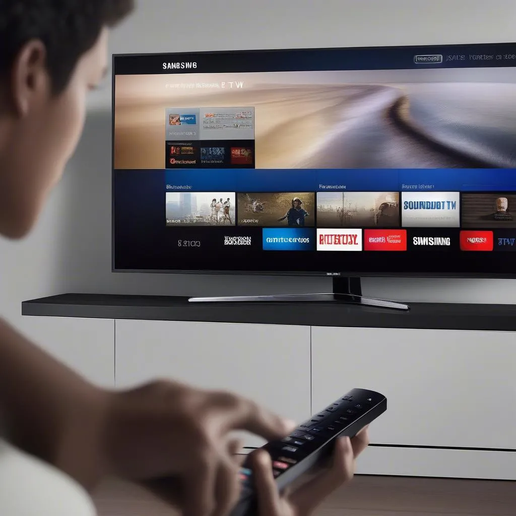 Samsung One Remote controlling TV and Soundbar