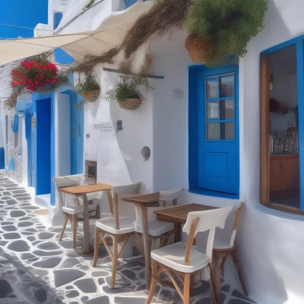 Santorini cafe