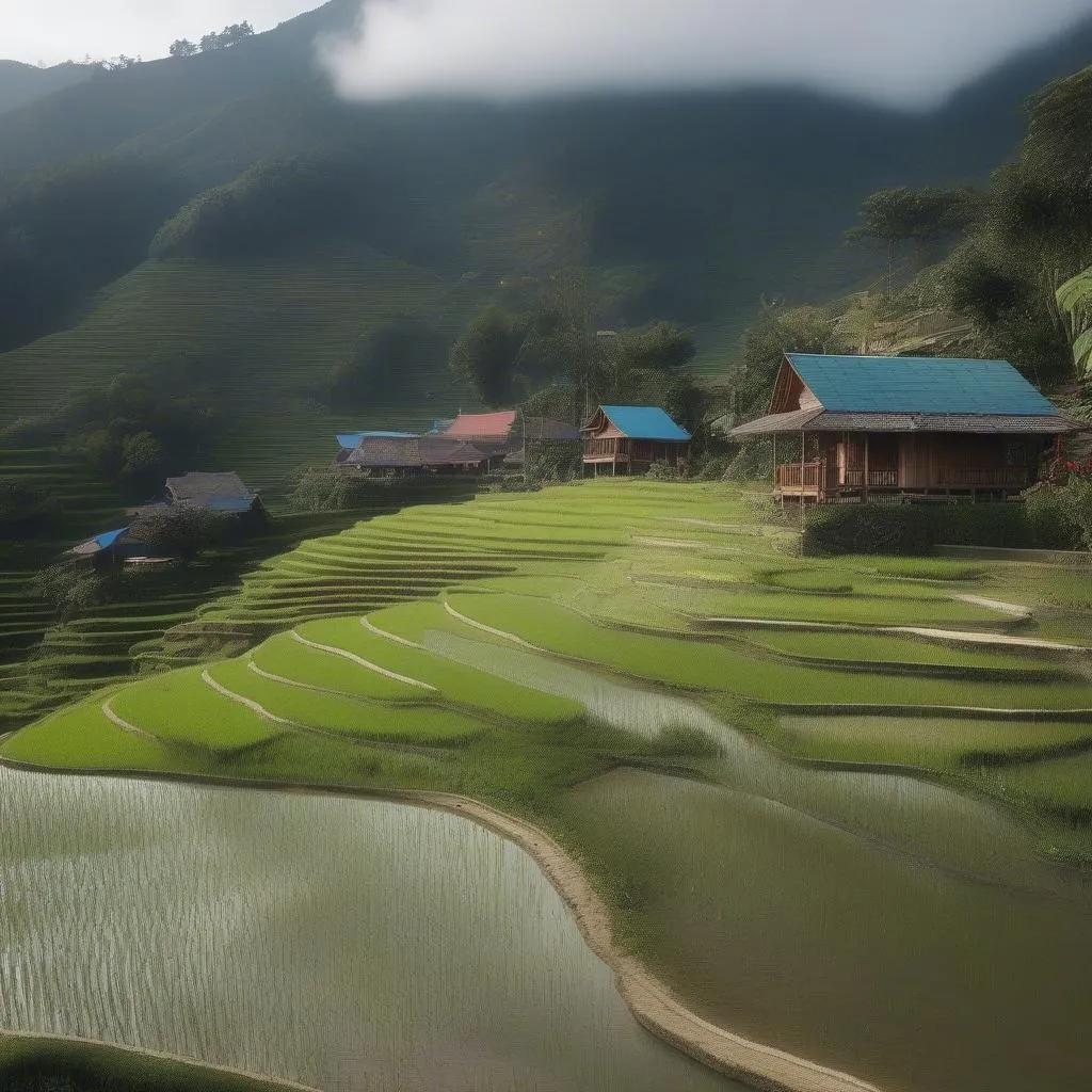 Bungalow Overlooking Rice Terraces