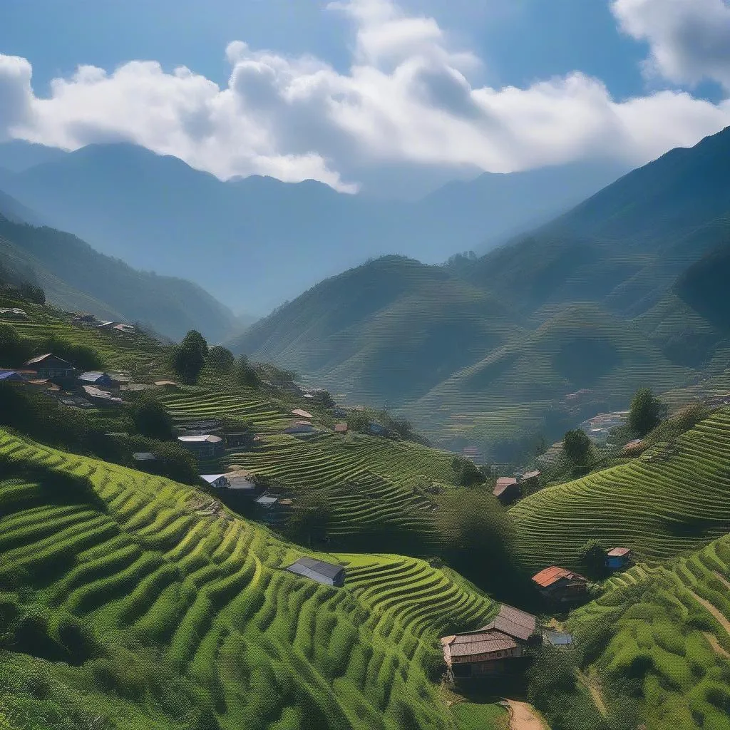 Sapa Winter Landscape