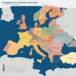 Map of Schengen Area