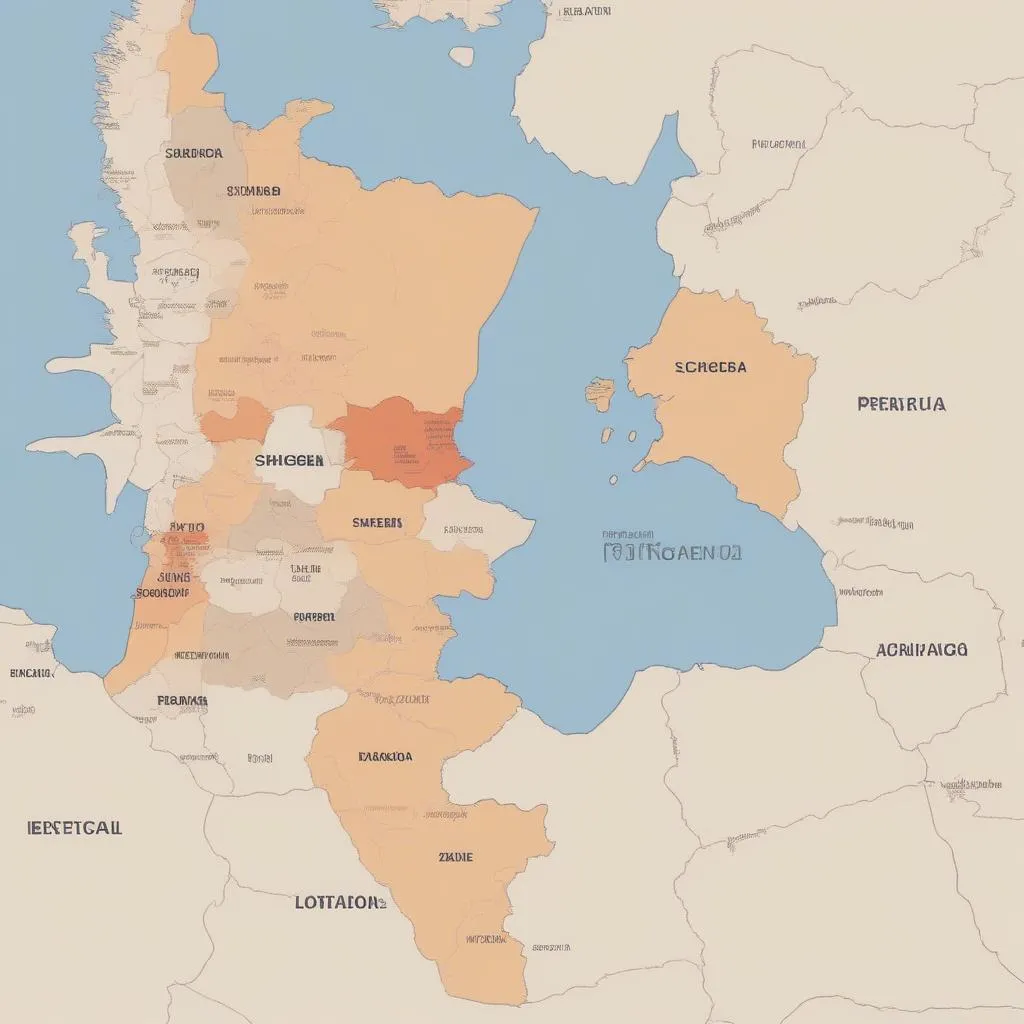 Schengen Area Map