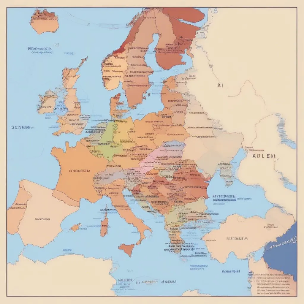 Schengen Area Map