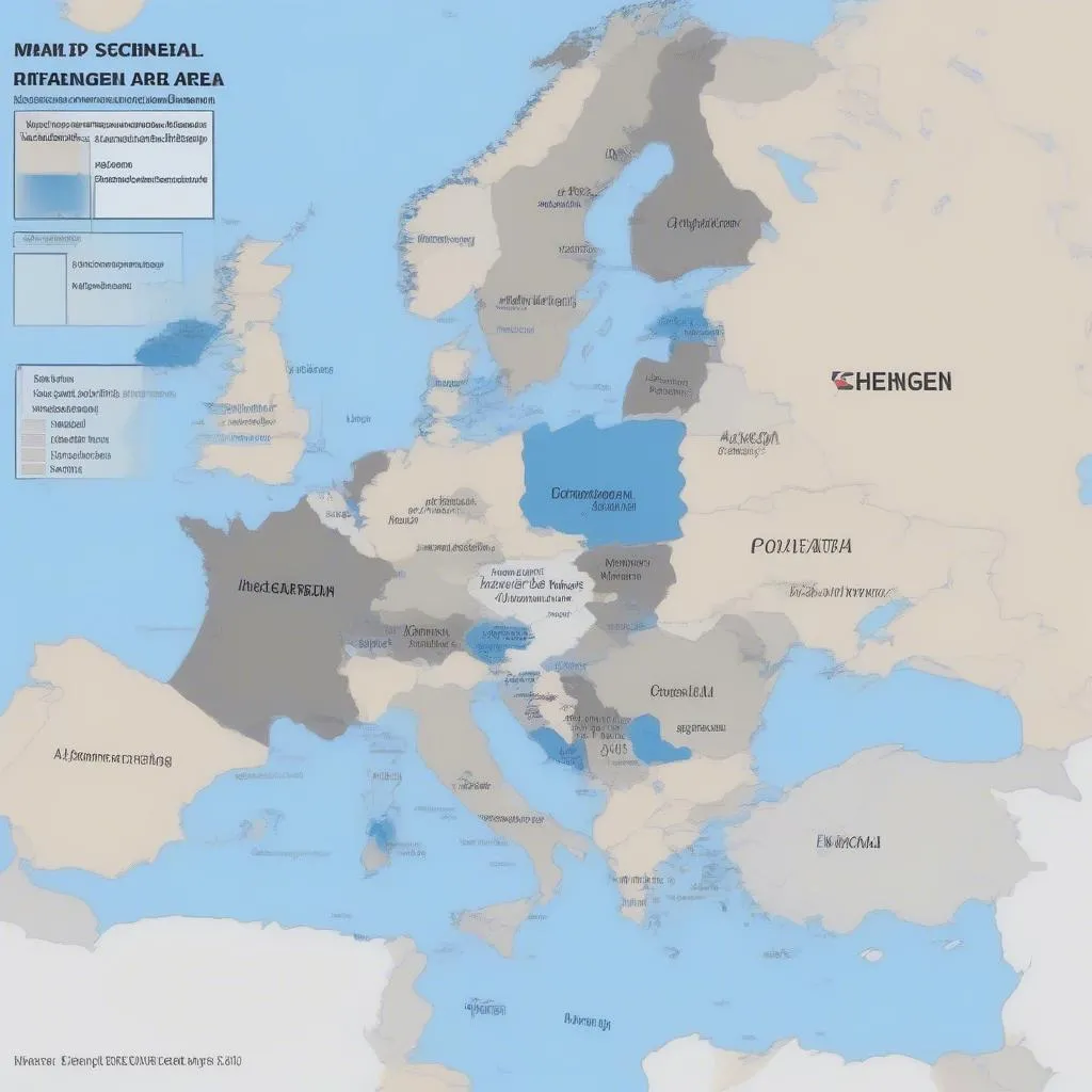 Schengen Area Map