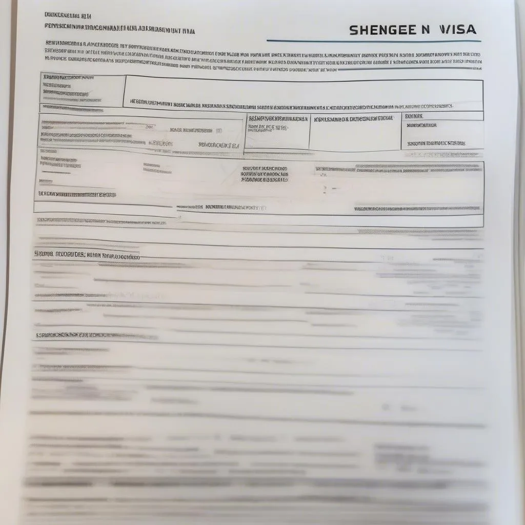 Schengen Visa Application Form