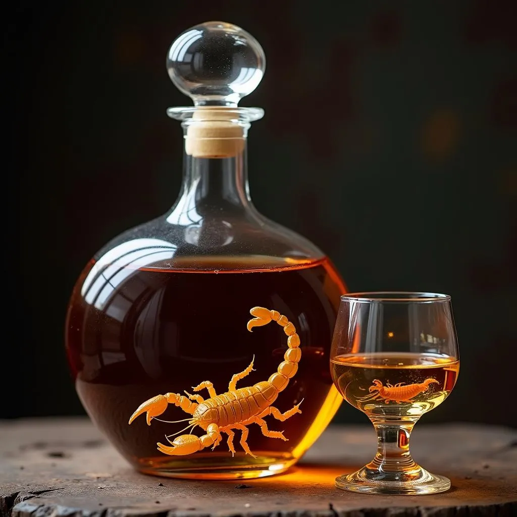 Scorpion Wine Display