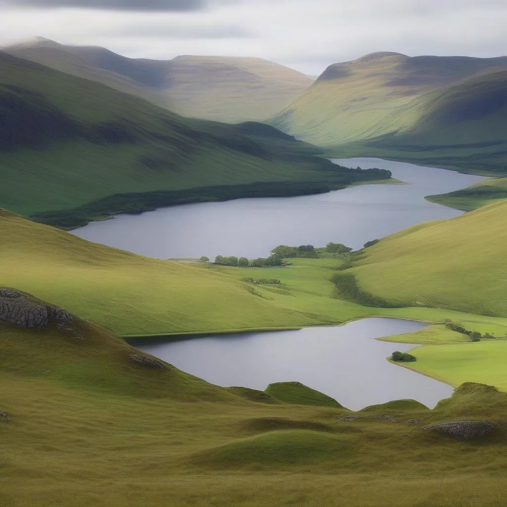 Scottish Highlands Landscape