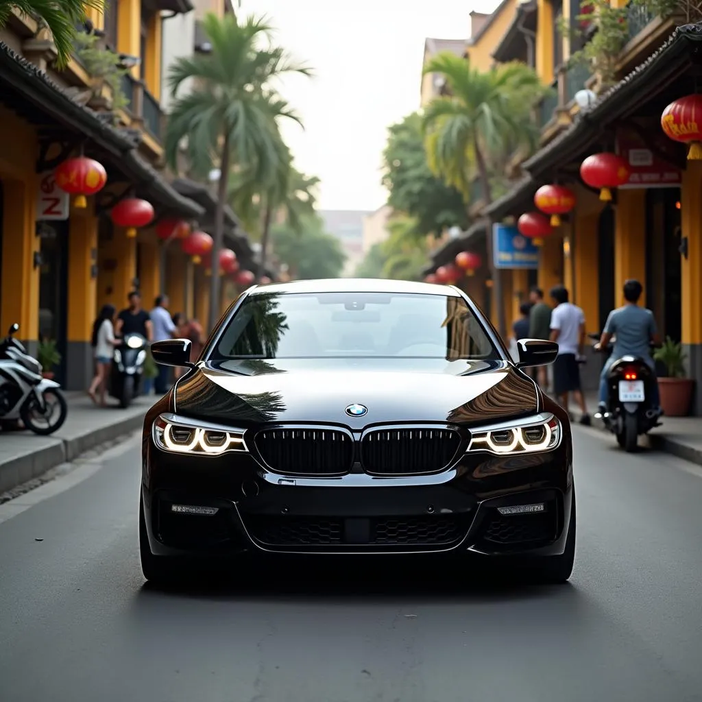 Self-Driving BMW in Hanoi Old Quarter