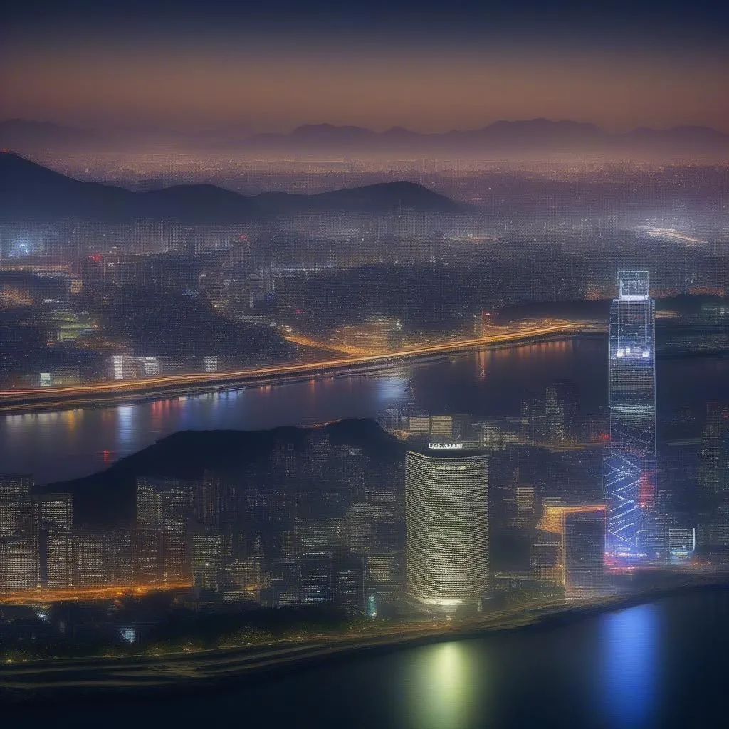 Seoul Skyline Night