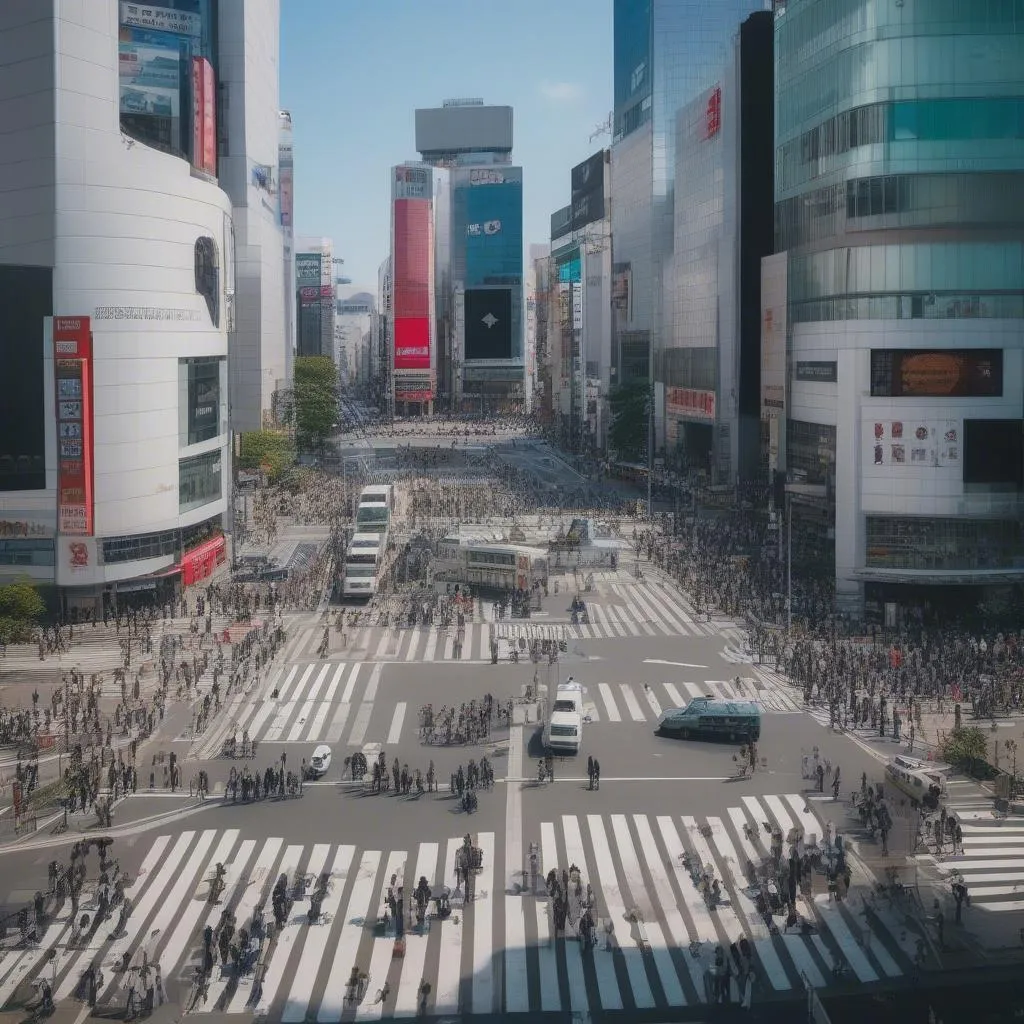 Shibuya Crossing in Tokyo