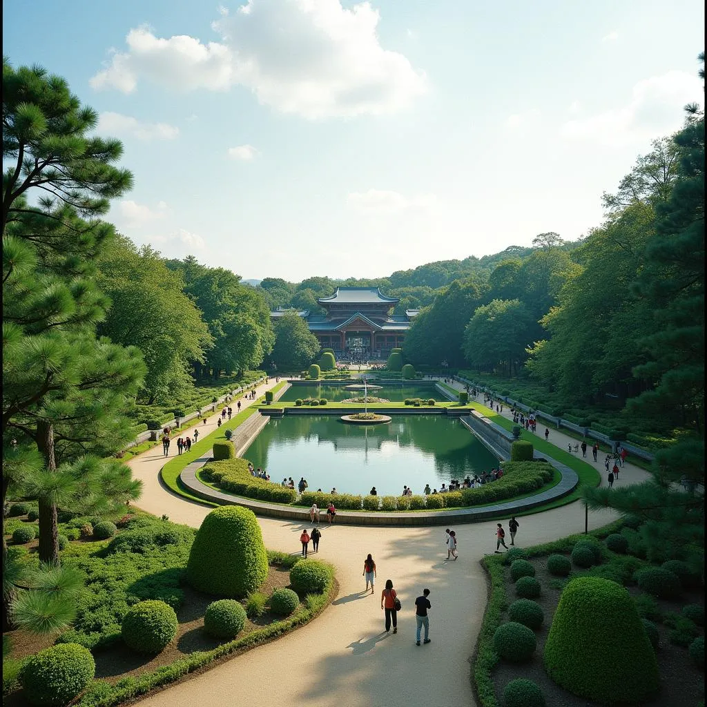 Serene Japanese Garden in Shinjuku