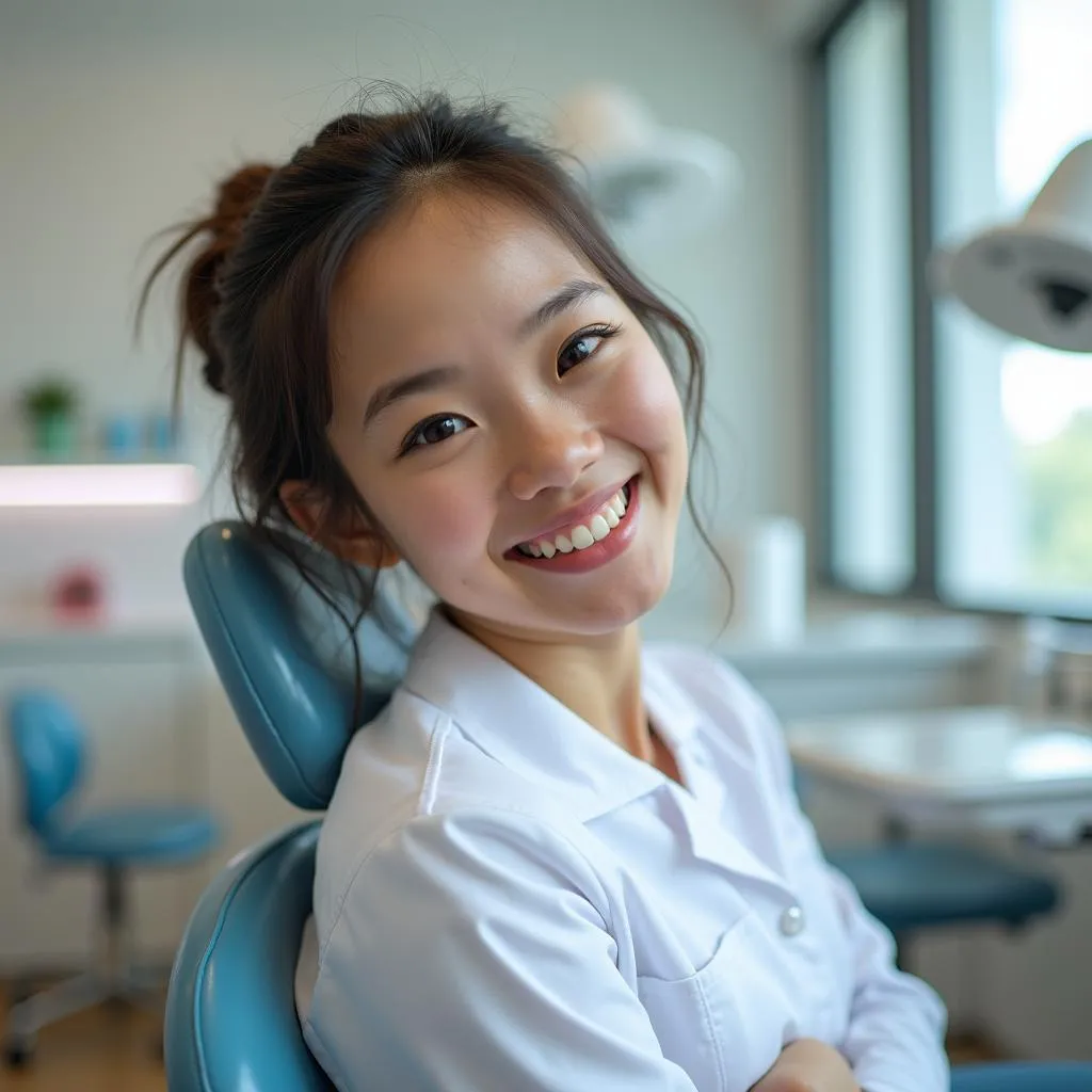 Smiling Patient at Dental Clinic in District 1