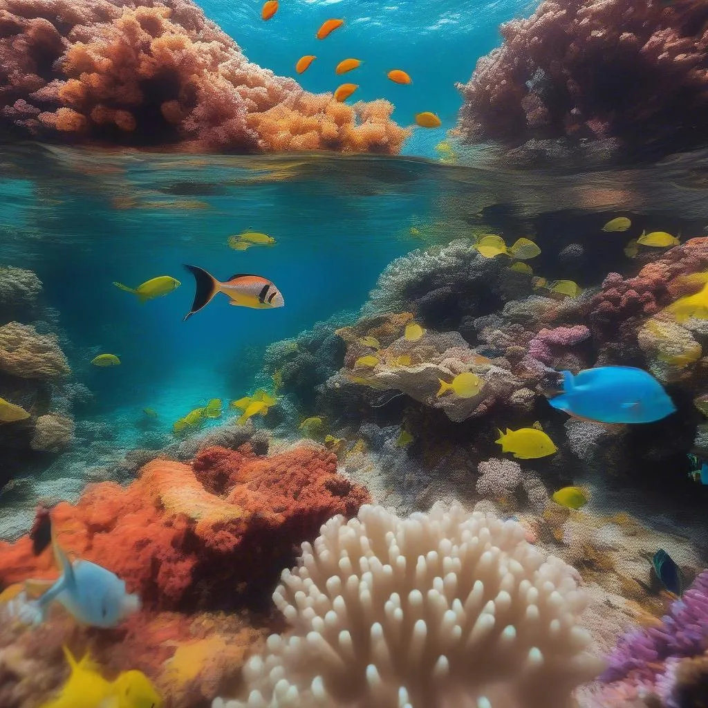 snorkeling reef