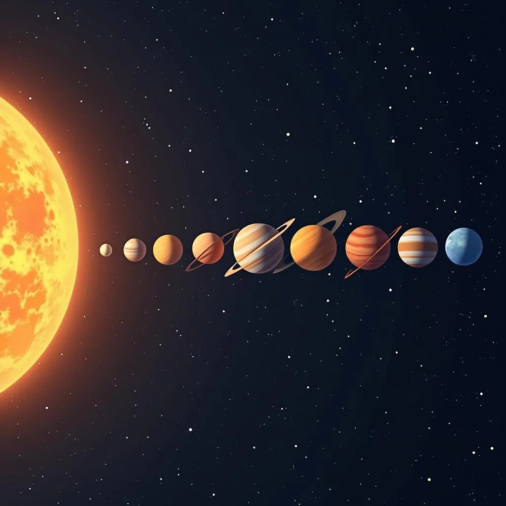 Solar System Planets Alignment