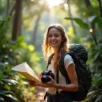 Solo Female Traveler Exploring Costa Rica