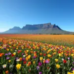 South Africa in spring with vibrant flowers