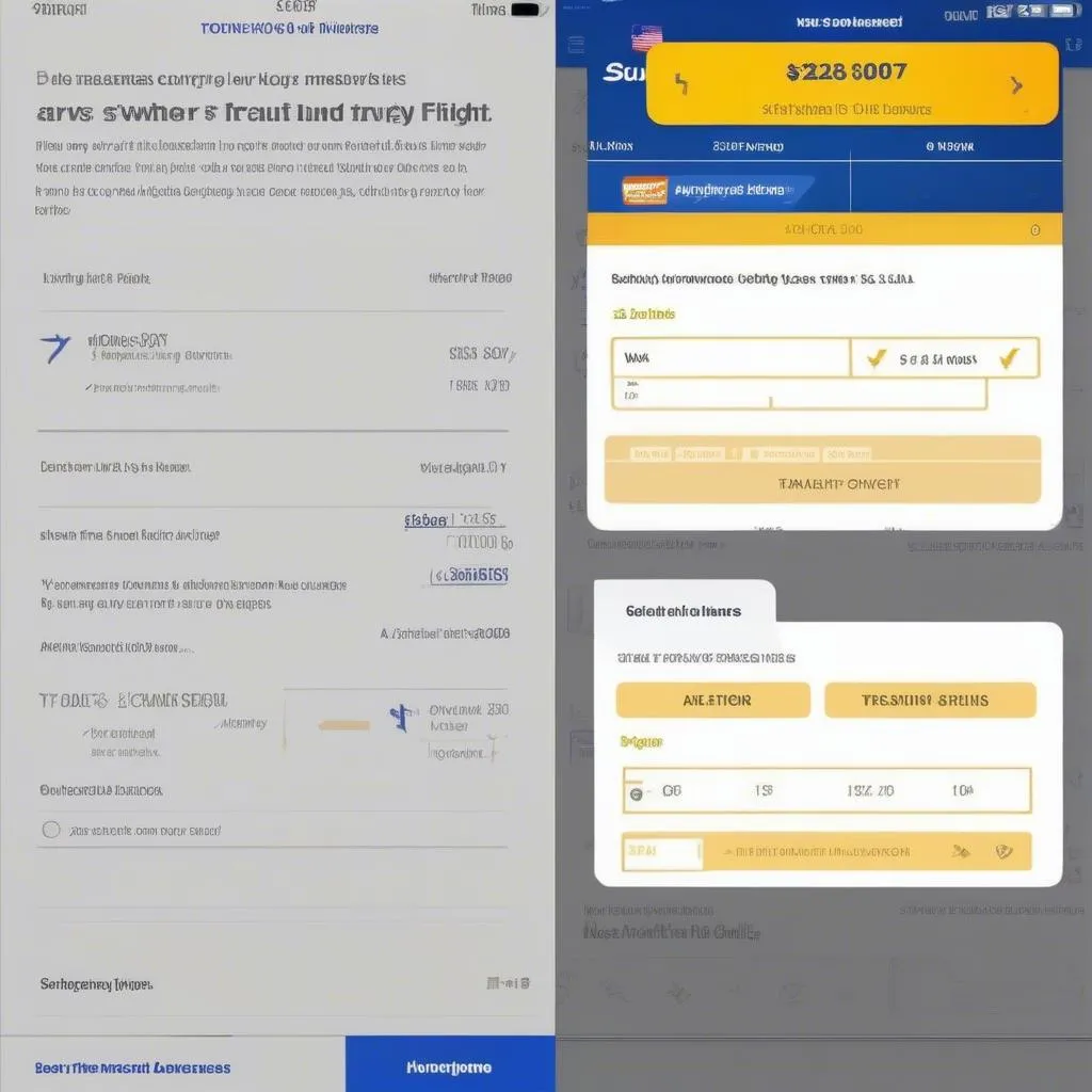 Southwest App Flight Booking