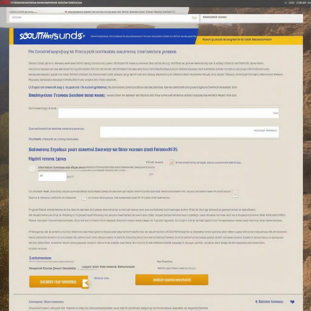 Southwest Flight Booking Page