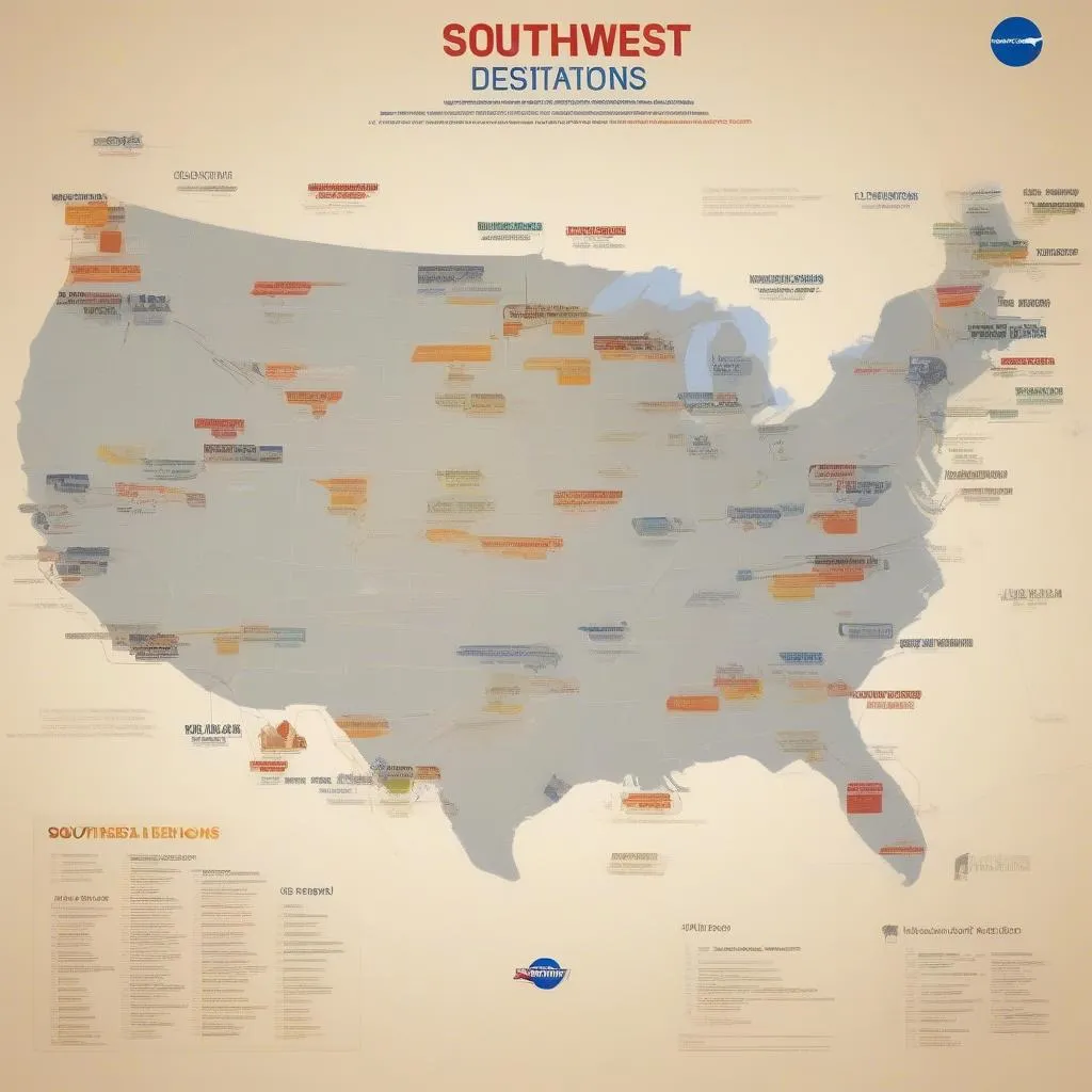 Southwest Airlines Route Map