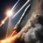 Spacecraft launching into space