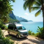 Spacious rental van in Phu Quoc