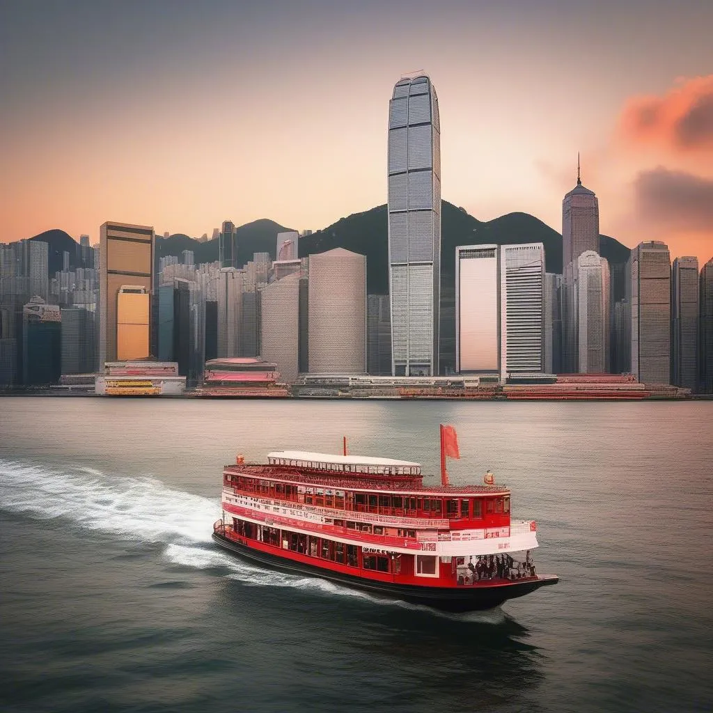 Star Ferry Victoria Harbour Hong Kong