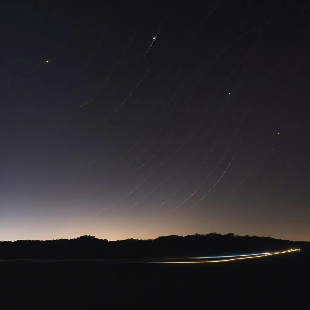 Starlink Satellites Train