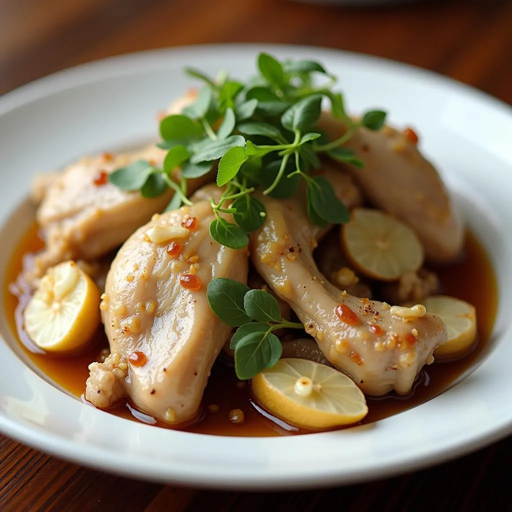 Steamed Chicken with Ginger