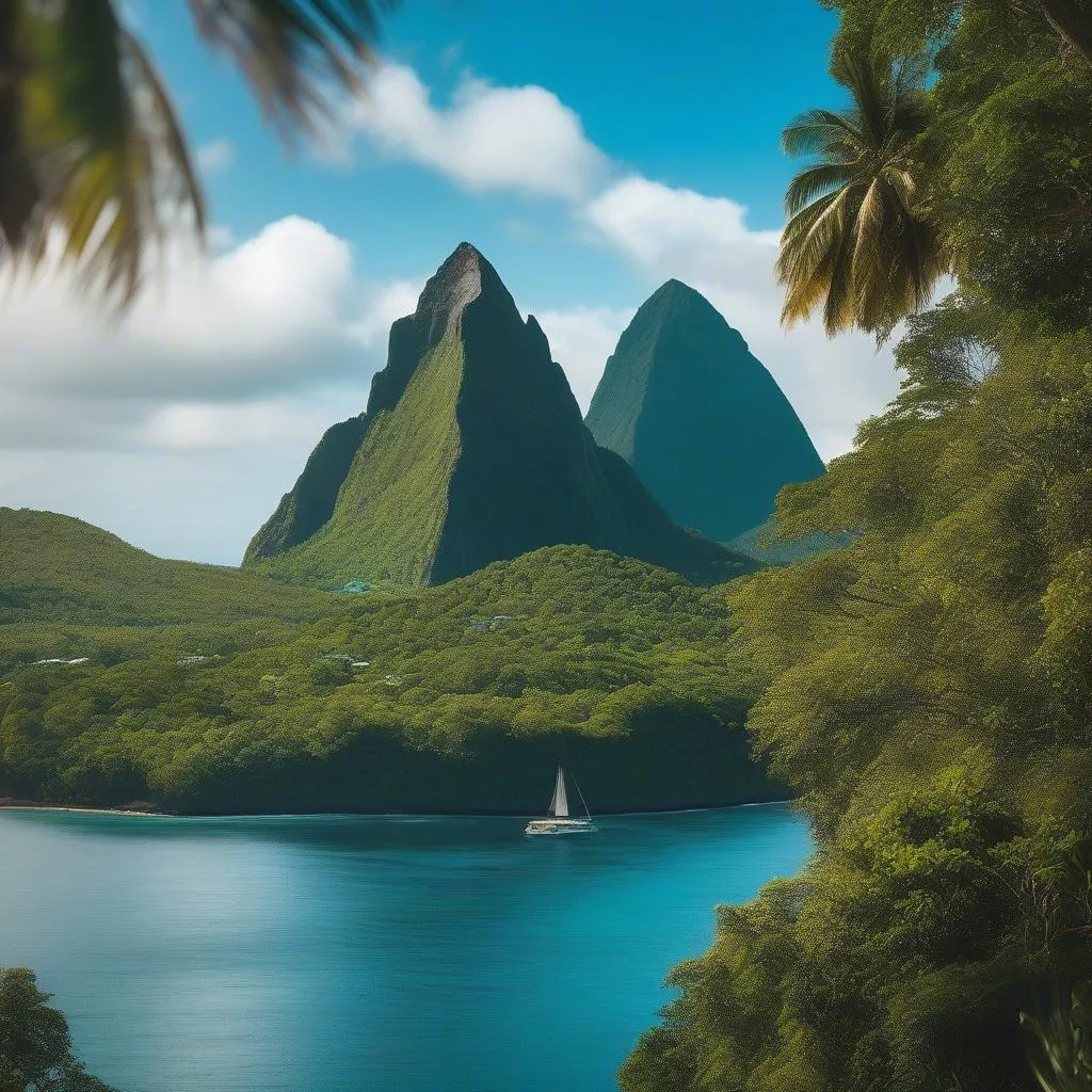 St Lucia Pitons