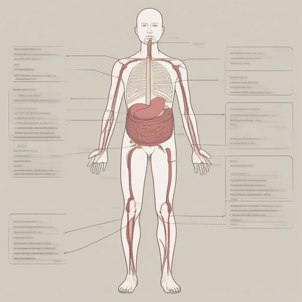 Diagram of Stomach Location