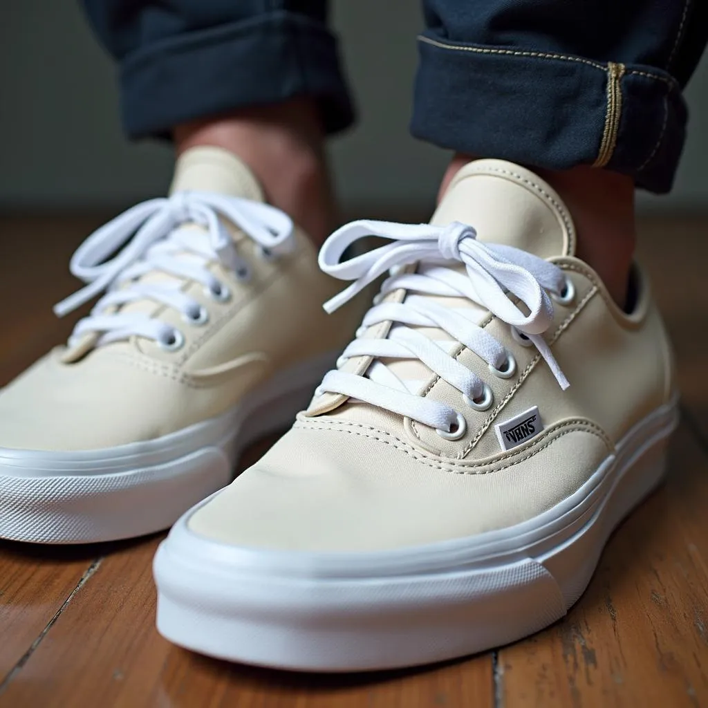 Straight Lace Vans Shoes for a Modern Look