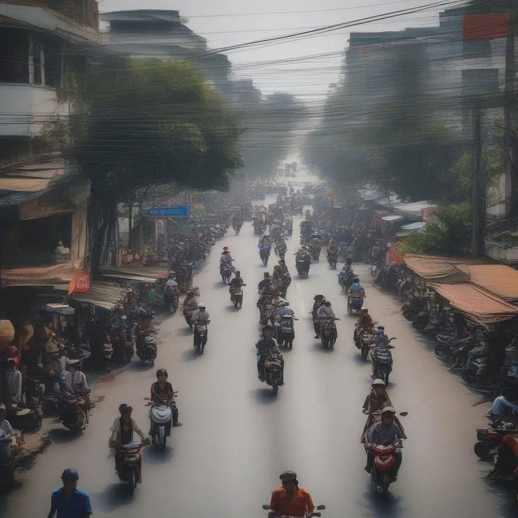 Hanoi Street Crossing