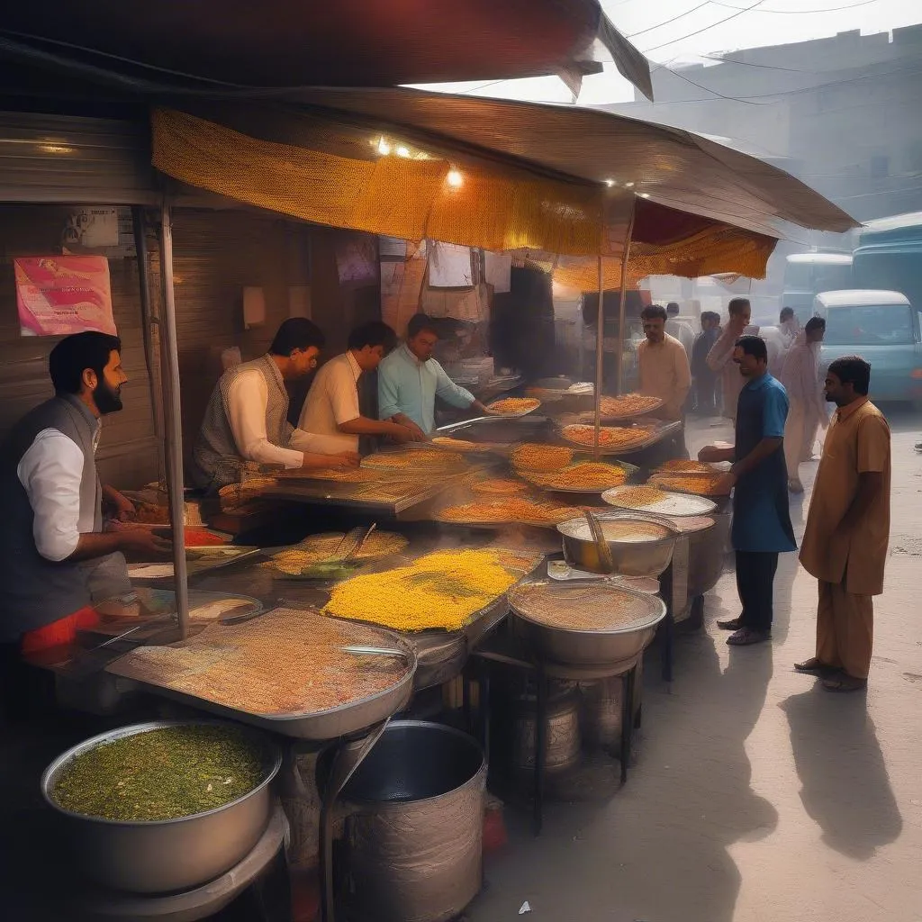 Street Food Stall in Pakistan