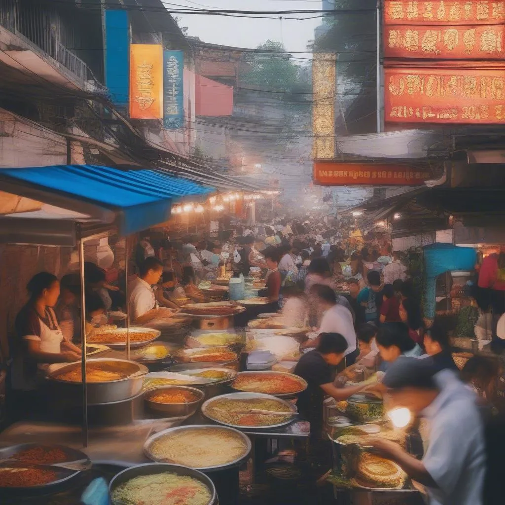 Thai street food stall