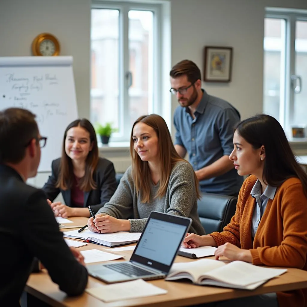 Students in a TOEFL iBT Class