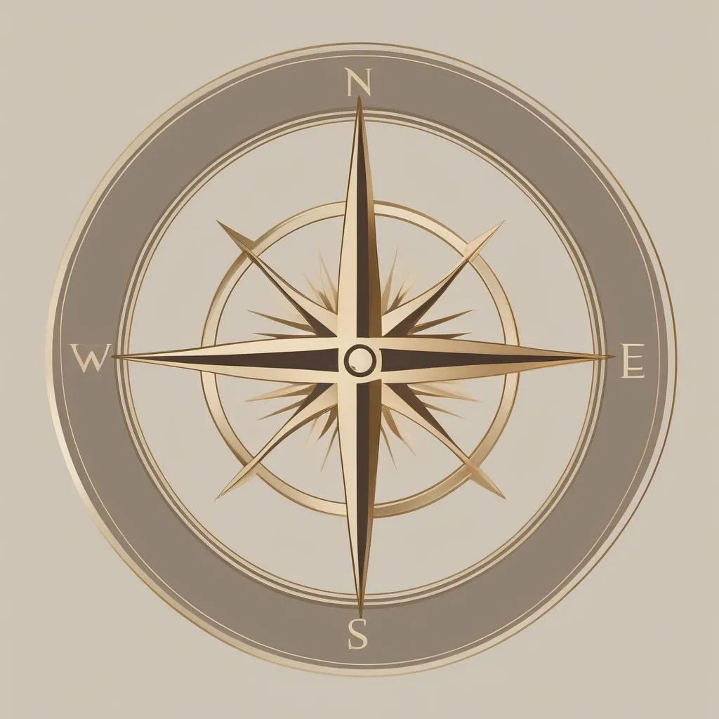 Luxury Travel Logo - Compass Rose