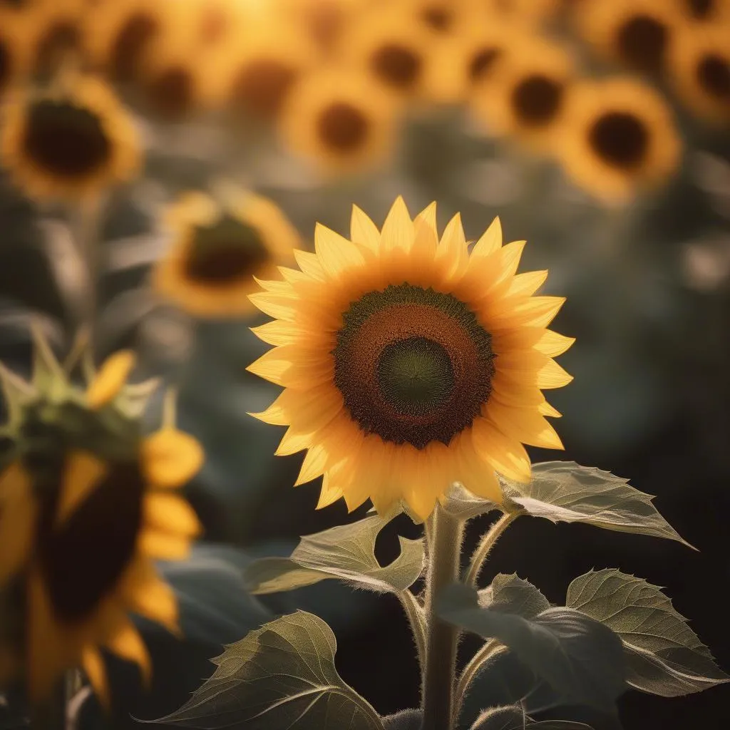 Sunflowers in Bloom