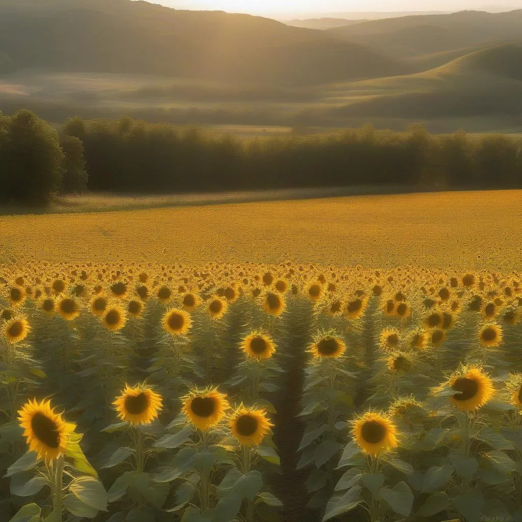 Ba Vi Sunflower Field