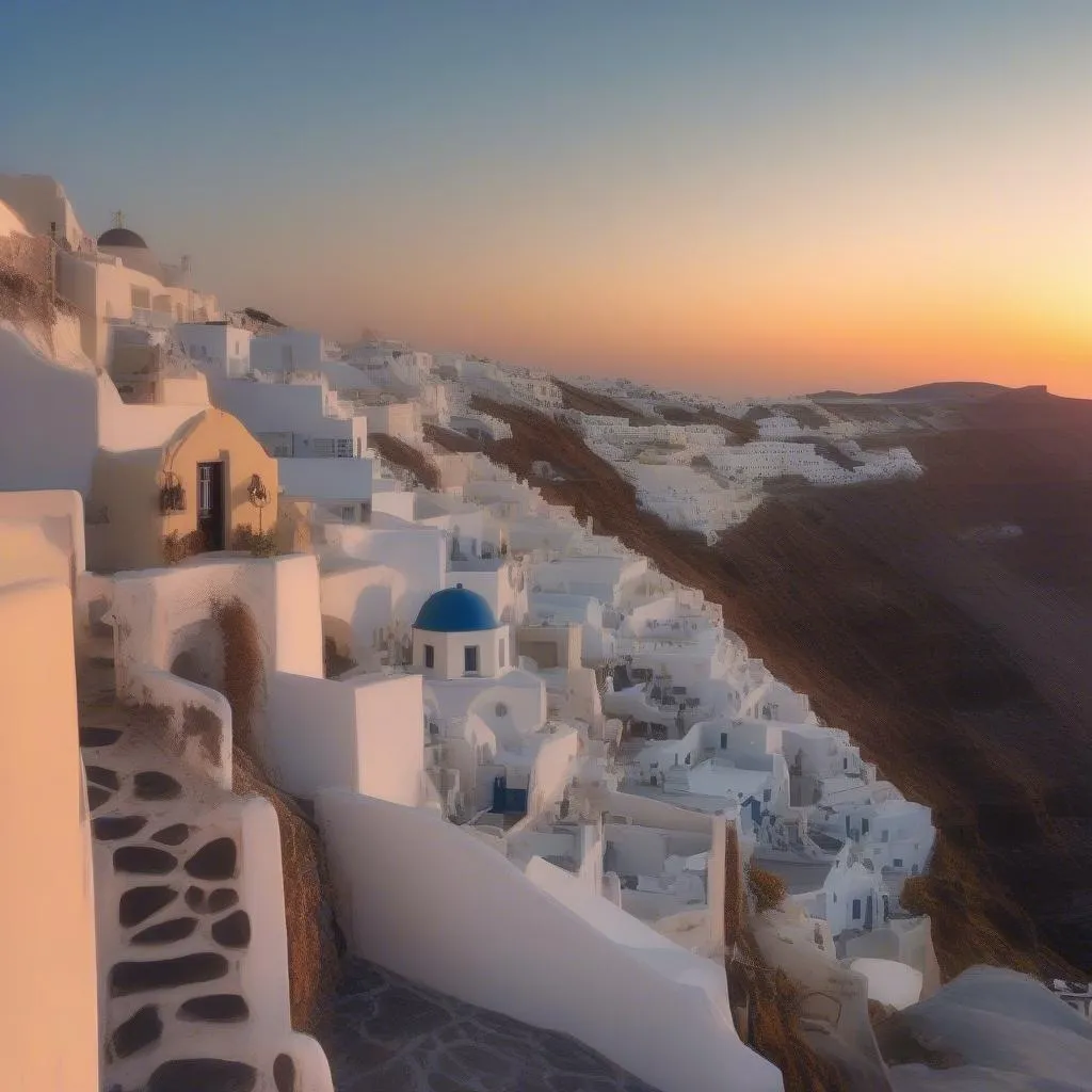 Sunset in Santorini