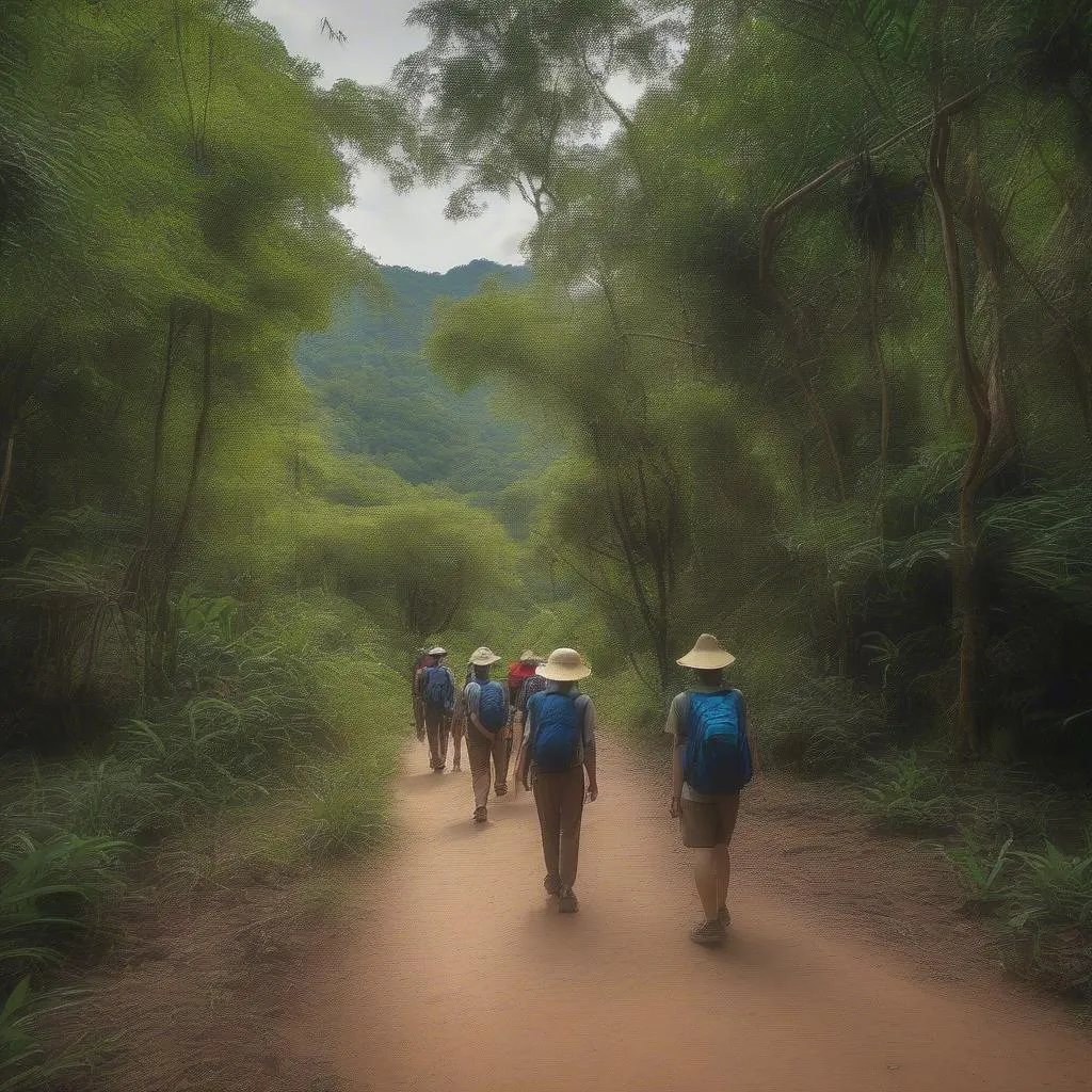 Hiking in Suoi Tien